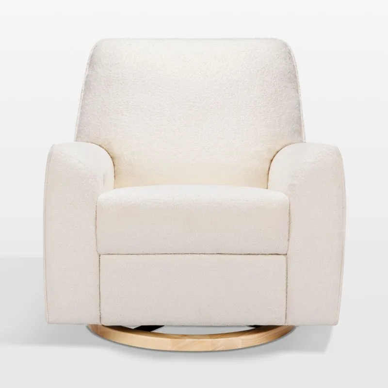 Babyletto x Nursery Works Sunday Shearling Swivel Glider Power Recliner
