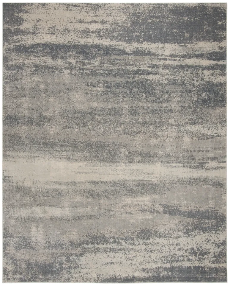 Arlo Home Woven Area Rug, NBL641-7680, Light Blue/Ivory,  8' X 10'