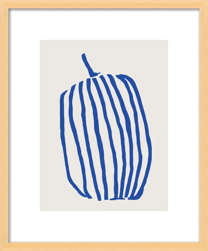 Striped pumpkin by Jessica Nielsen for Artfully Walls