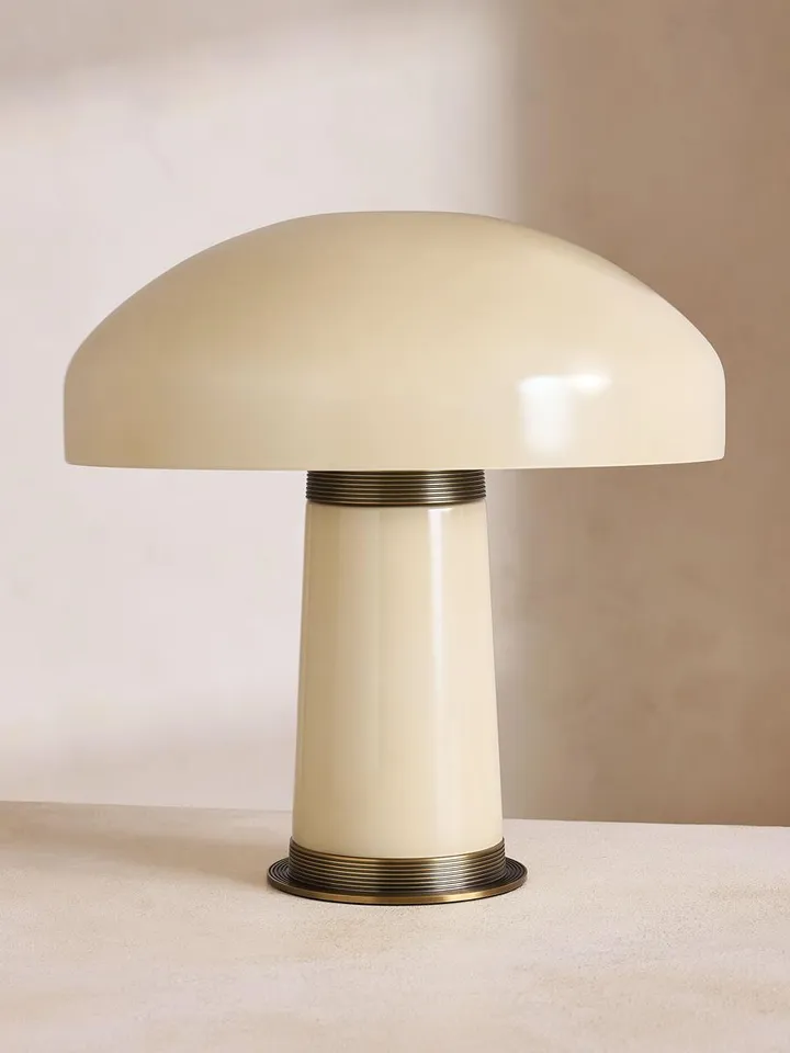 Janie Table Lamp, Large, Cream, US