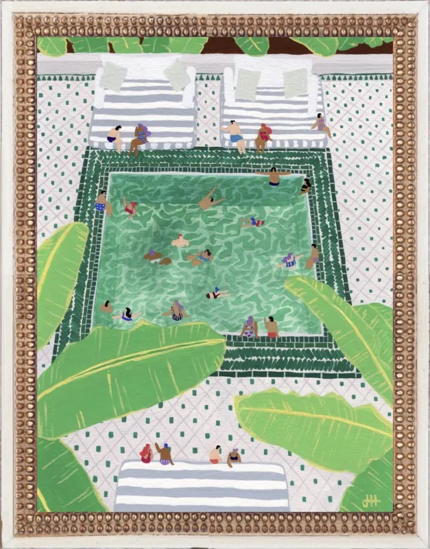 Green Riad by Joanne Ho for Artfully Walls