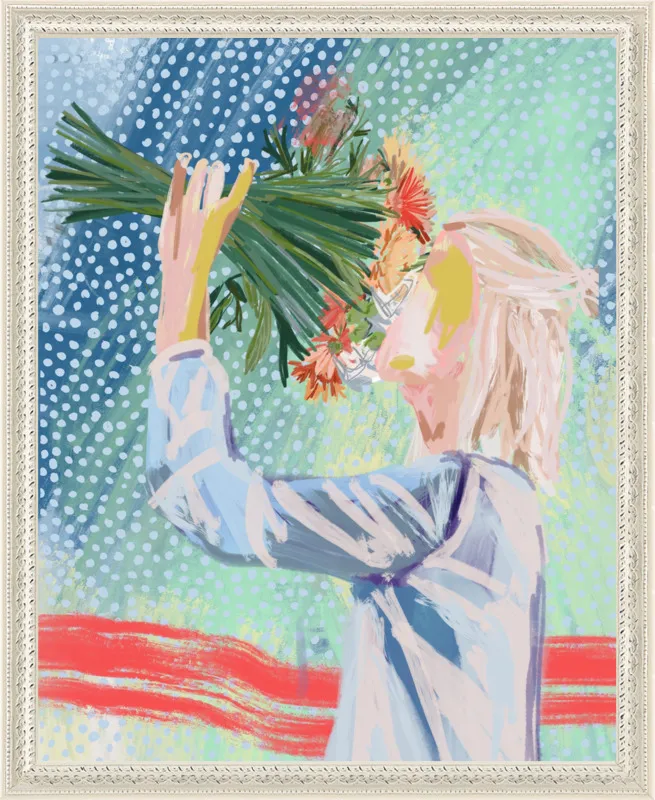 I like to stop and smell the roses  by Jamie Corley for Artfully Walls
