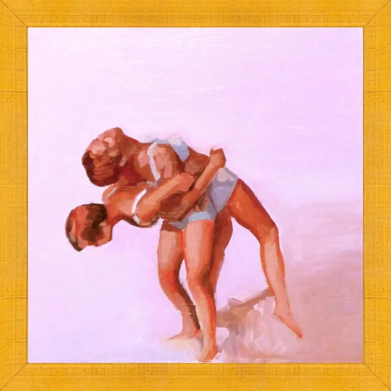 wrestling by Mary Sinner for Artfully Walls