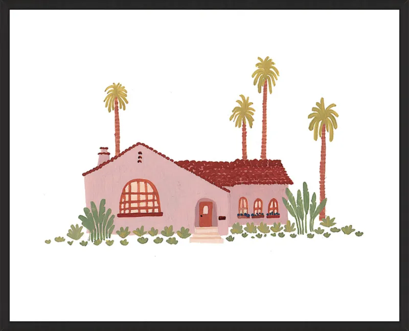 Pink Bungalow by Taylor Ann for Artfully Walls