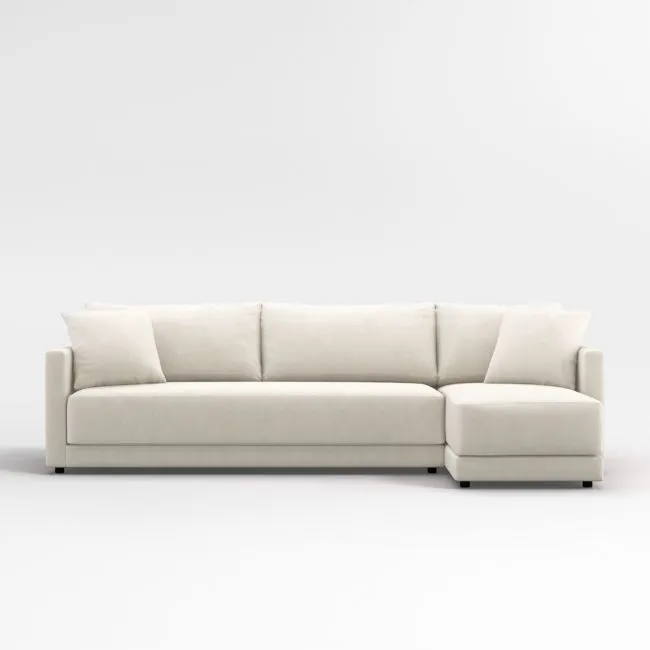 Gather 2-Piece Bench Sectional Sofa with Chaise Lounge