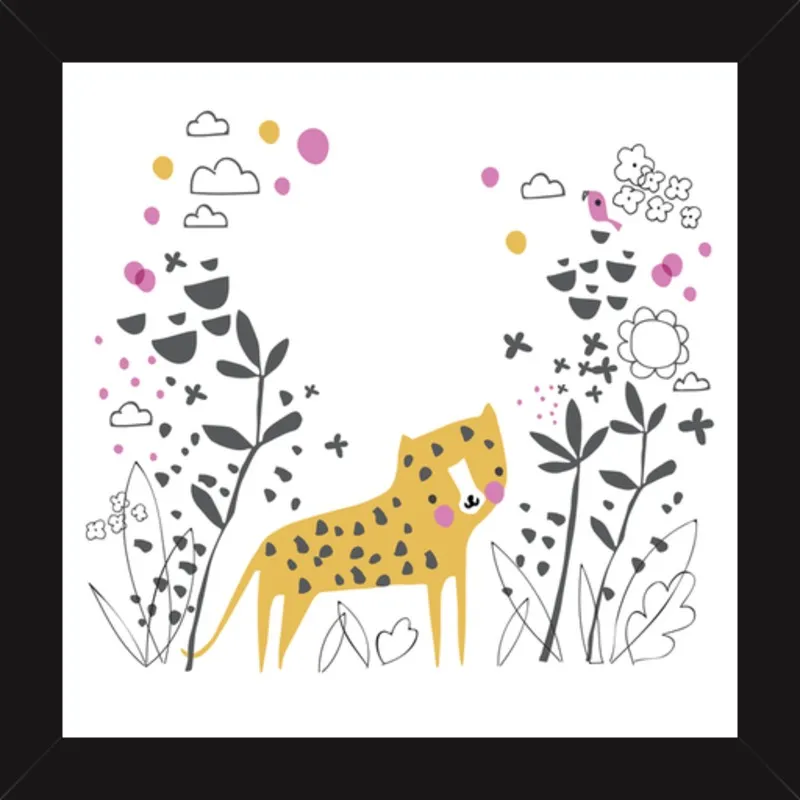 Little jungle leopard by Lizzie Mackay for Artfully Walls