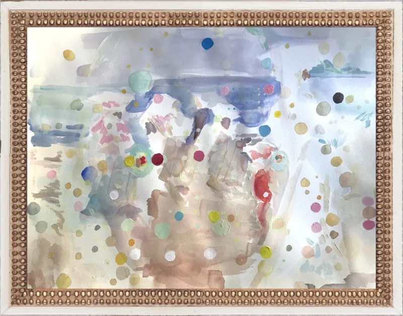 Beach scene (from memory)  by Hannah Dean for Artfully Walls