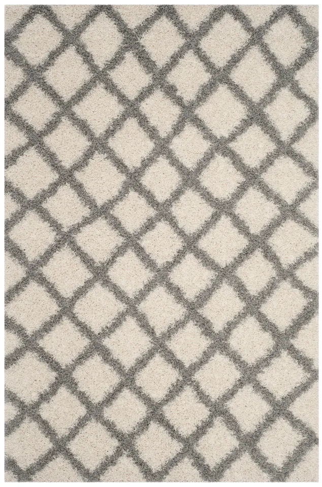 Arlo Home Woven Area Rug, SGDS258F, Ivory/Grey,  5' 1" X 7' 6"