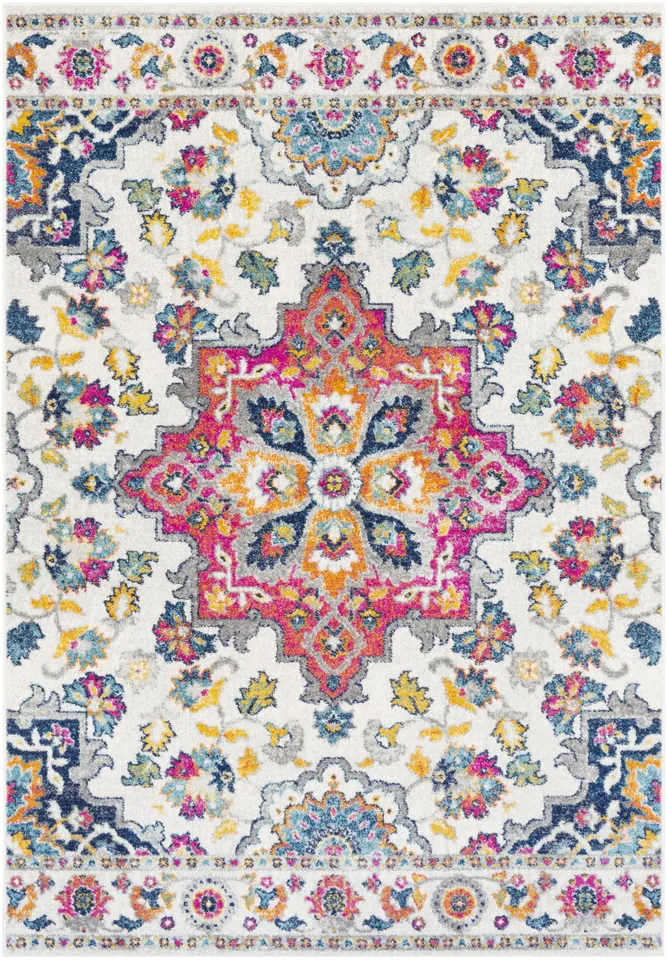 Elaziz Pink Indoor 2' x 3' Machine Woven Rug