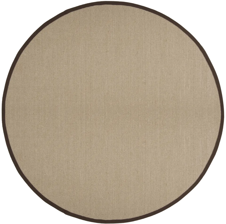 Arlo Home Woven Area Rug, NF131F, Sage/Brown,  6' X 6' Round
