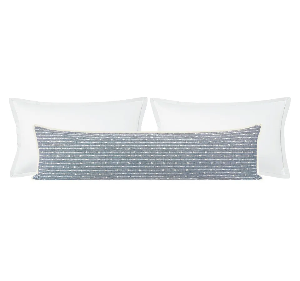 THE XL LUMBAR :: HAMPTON TWEED // CHAMBRAY | LDC - SWATCH 4" X 4"