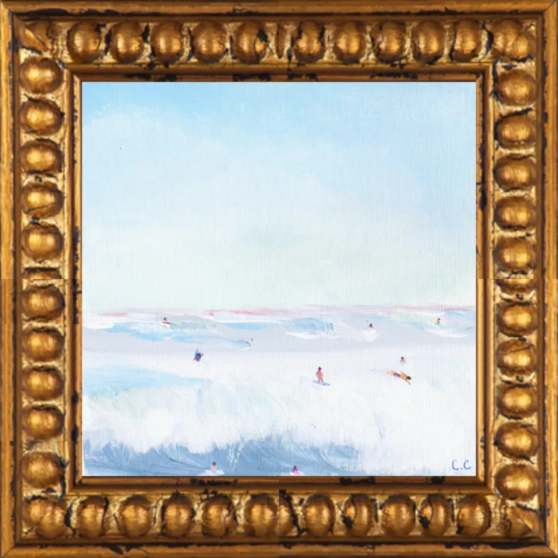 Soft Blue Surf  by Caroline Chriss  for Artfully Walls