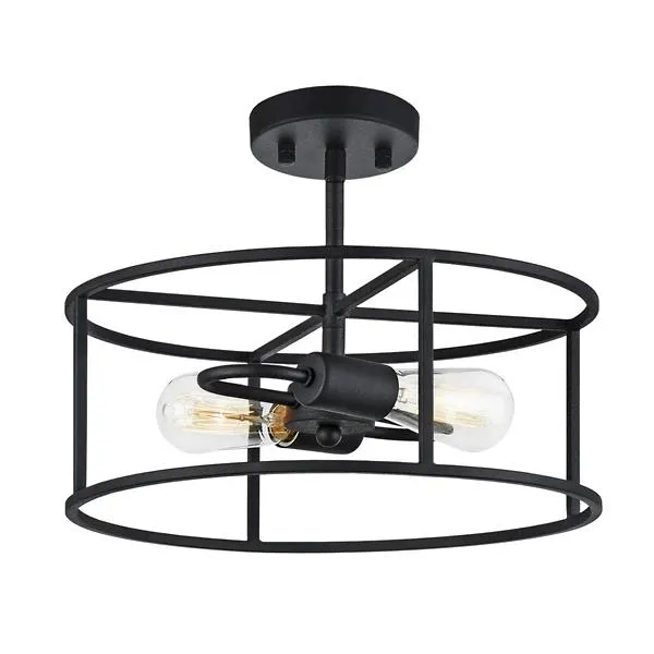 Santi Round Semi-Flushmount
