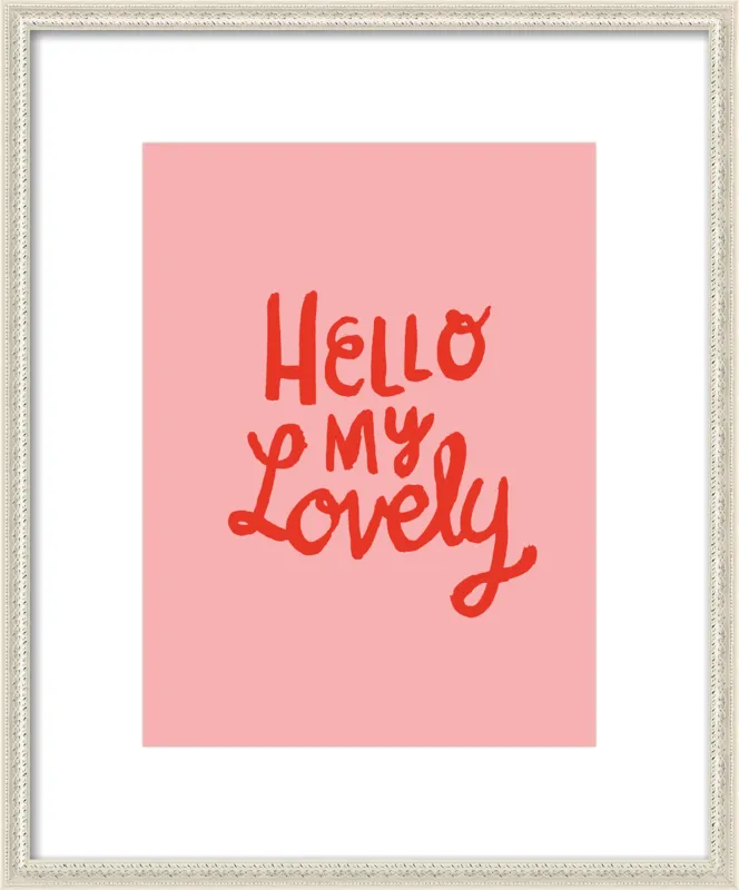 Hello My Lovely by Paula Mills for Artfully Walls