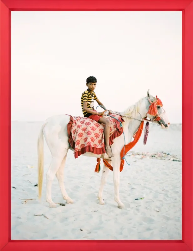 Boy on Horse by Andrew Jacona for Artfully Walls