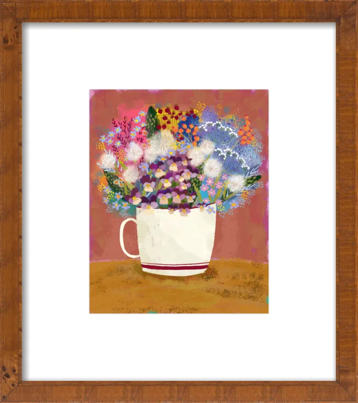 Violas in Russet by Joy Laforme for Artfully Walls