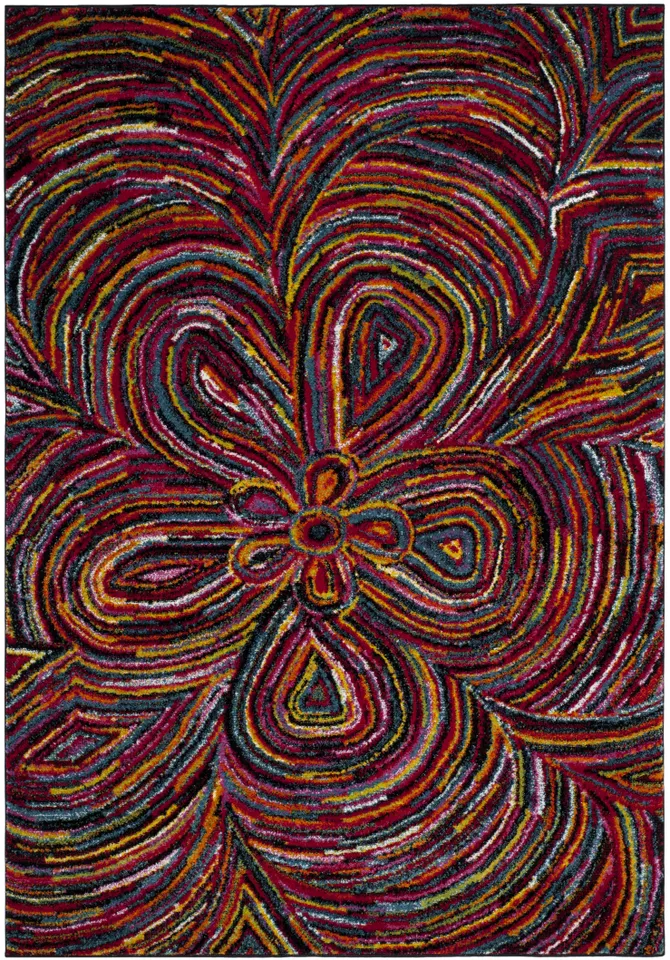 Arlo Home Woven Area Rug, ARB503M, Multi,  5' 3" X 7' 6"