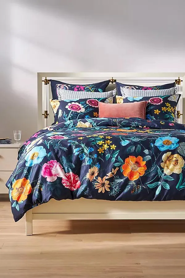 100% Organic Cotton Sateen Printed Duvet Cover