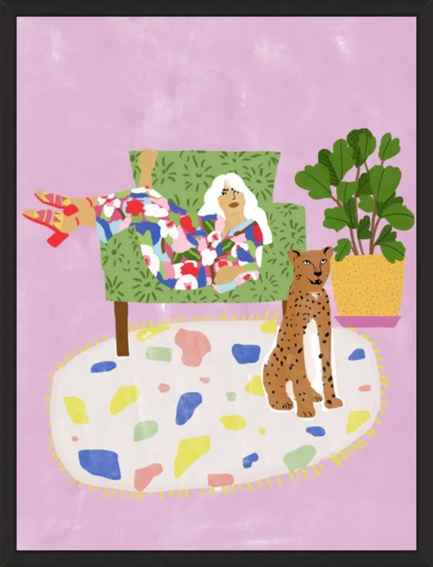 Lady and her tiger by Alja Horvat for Artfully Walls