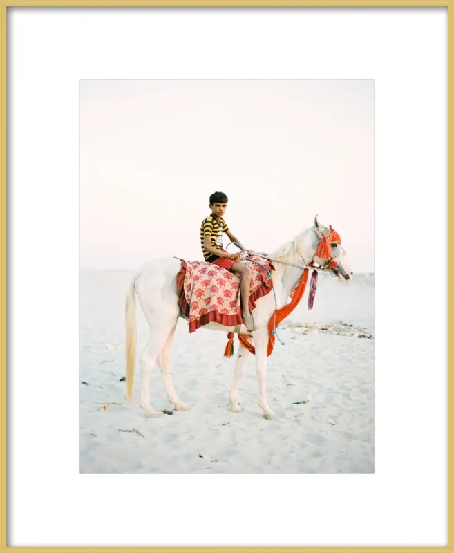 Boy on Horse by Andrew Jacona for Artfully Walls