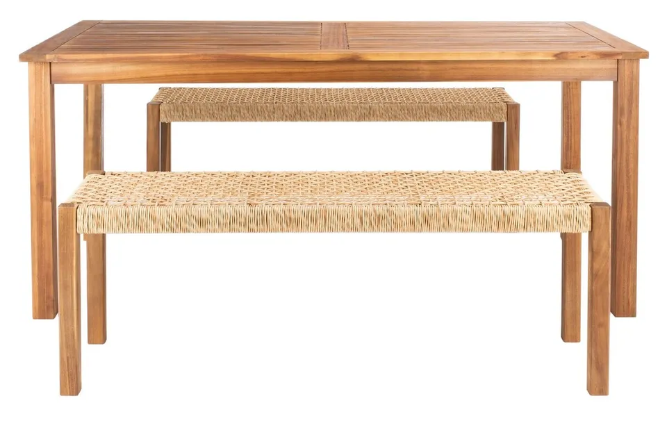 Aquina Dining Set - Natural/Natural