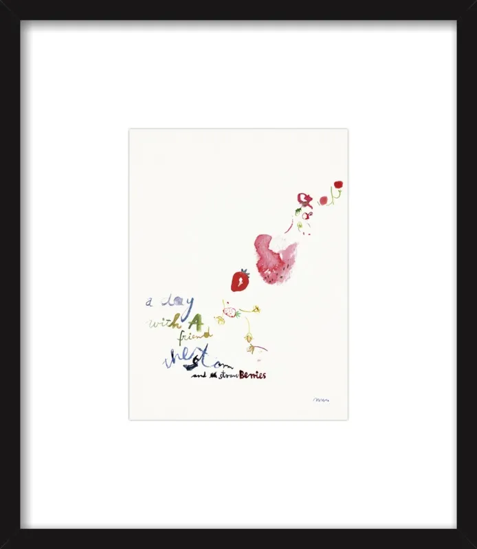 Strawberry Summer Storm by META WRABER for Artfully Walls
