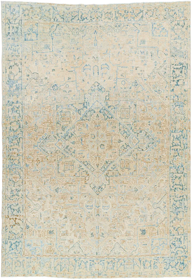 Antique One of a Kind  Indoor 8'1" x 11'9" Handmade Rug