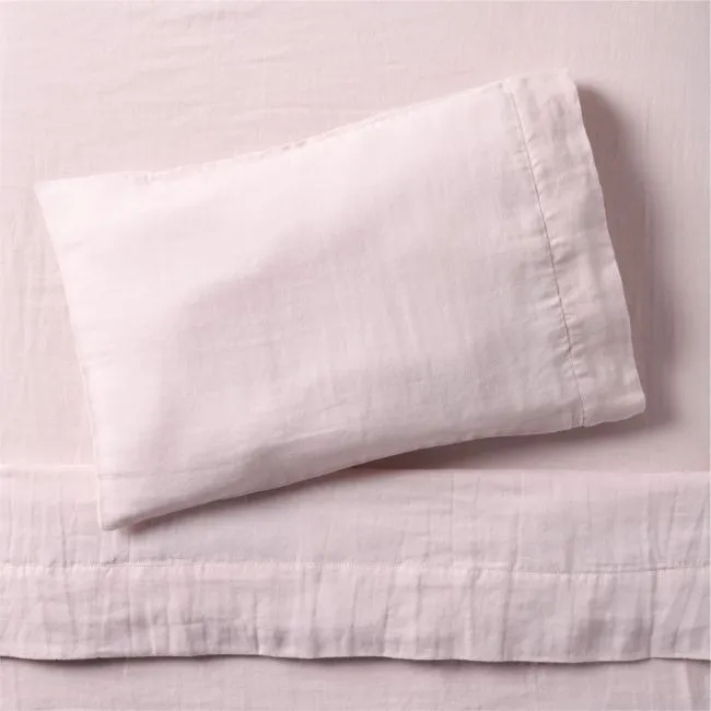 Supersoft Lilac Rose 100% Organic Cotton Gauze Toddler Sheet Set