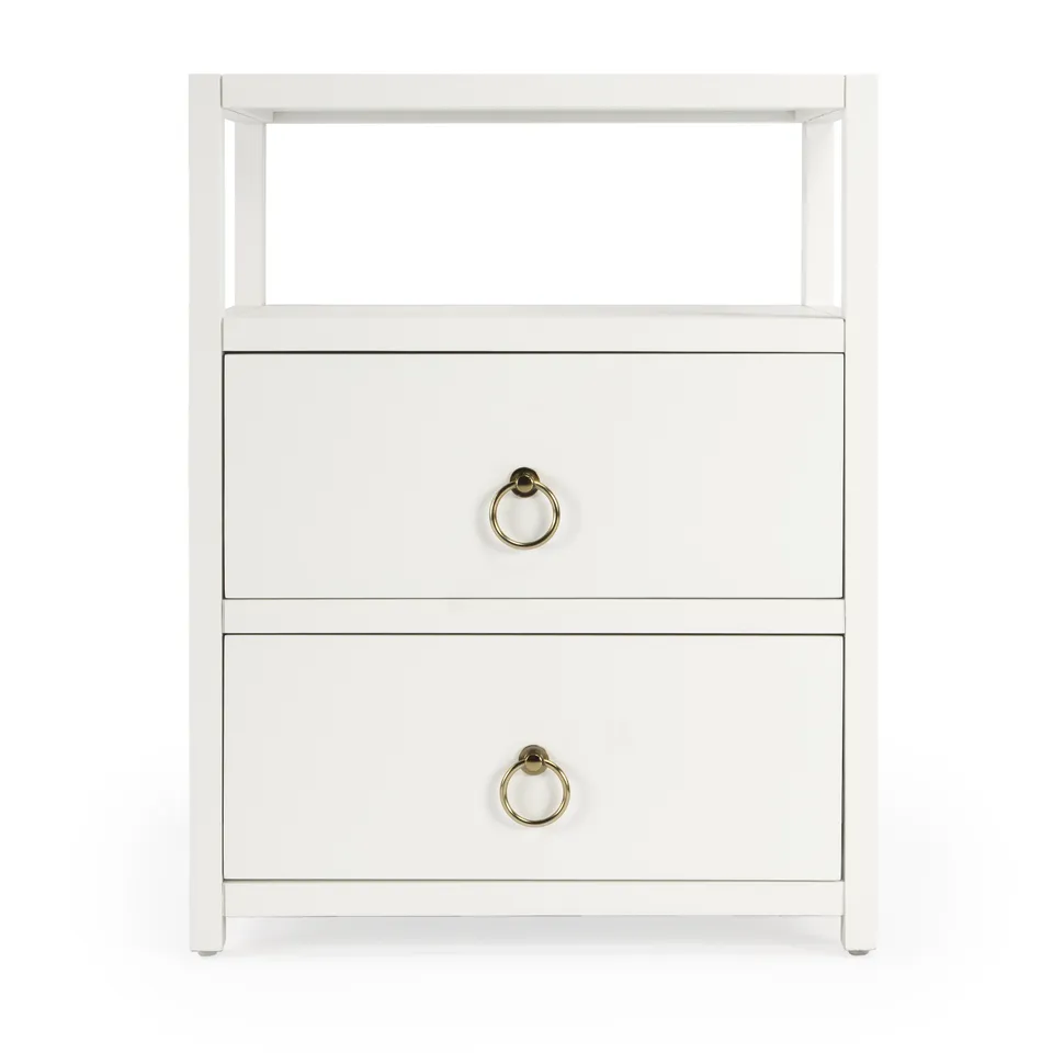Lark White Nightstand