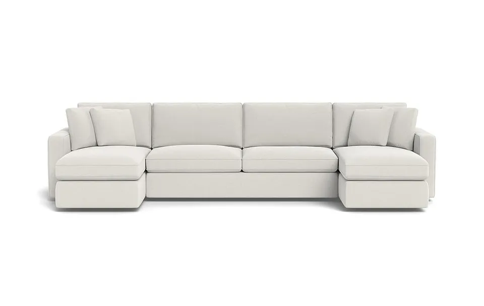 James 3-Piece 4-Seat U Chaise Sectional with Storage