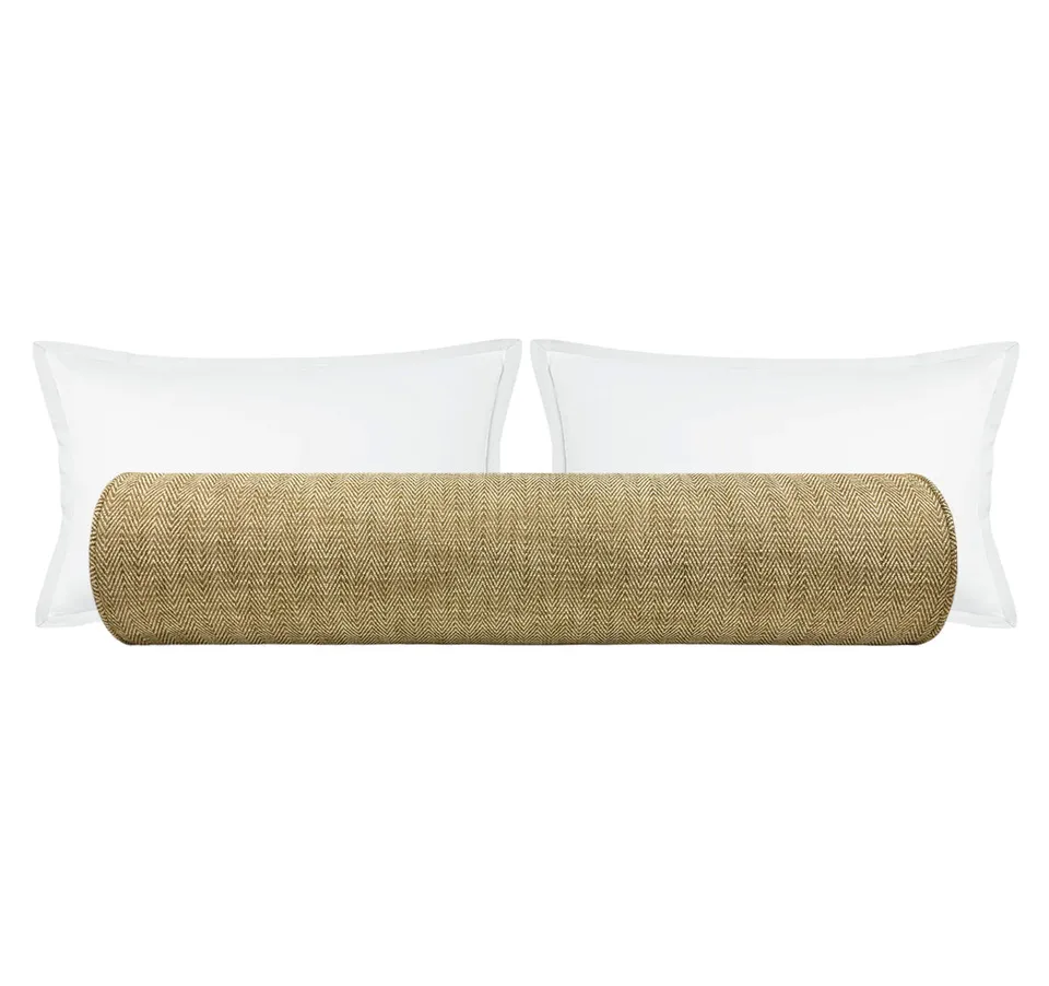 THE BOLSTER :: HERRINGBONE TWEED // SABLE - SWATCH 4" X 4"