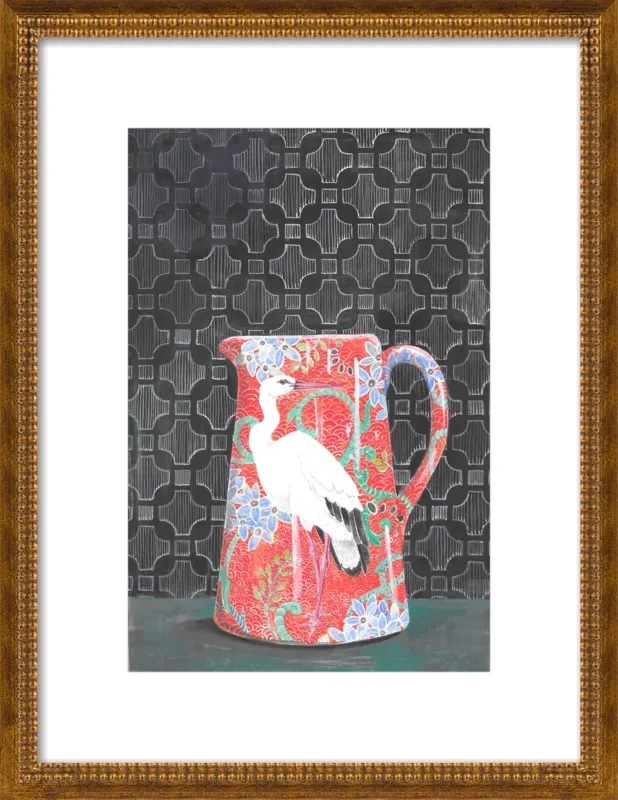 Red Vase by Miri Eshet for Artfully Walls