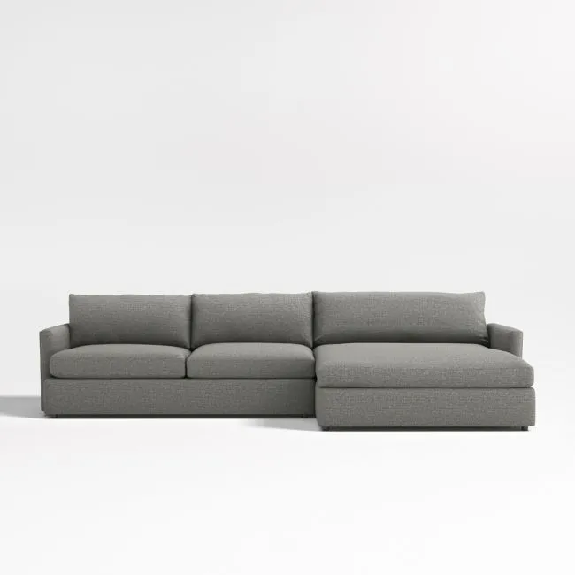 Lounge 2-Piece Sectional Sofa with Extra Wide Chaise Lounge
