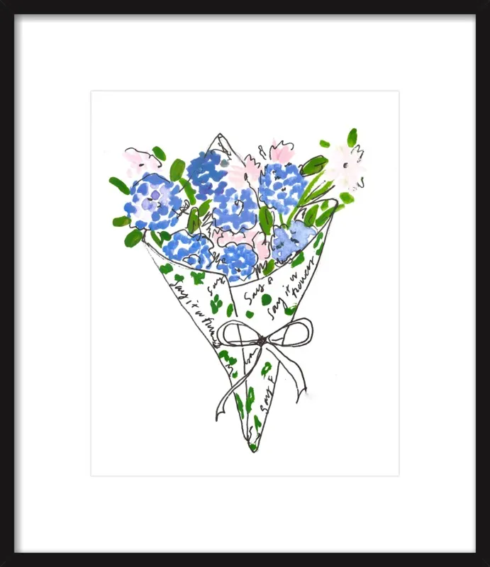Bodega Flowers in Blue by Larsen McDowell for Artfully Walls
