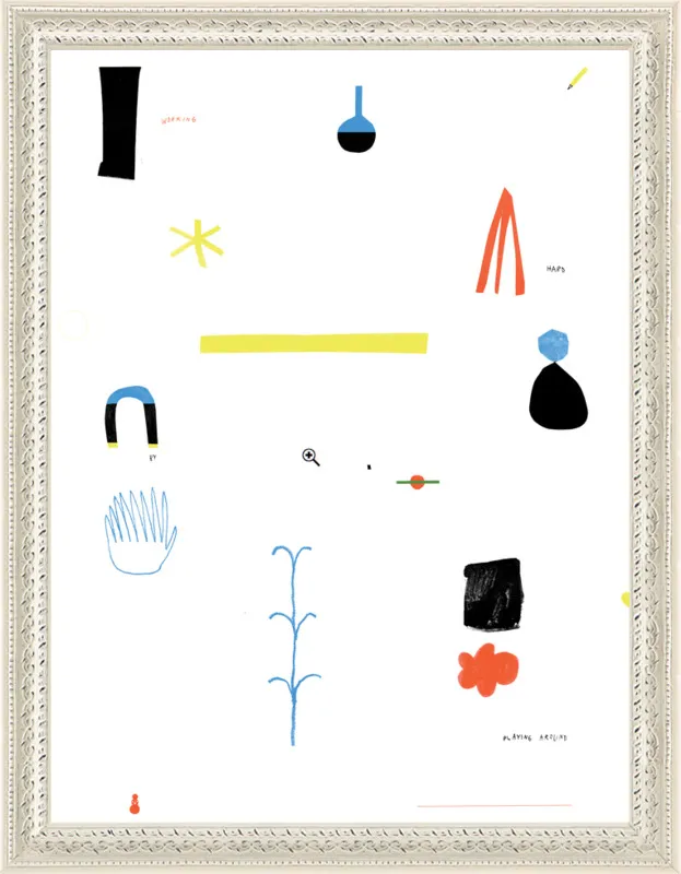 Working hard by playing around  by Agata Królak for Artfully Walls