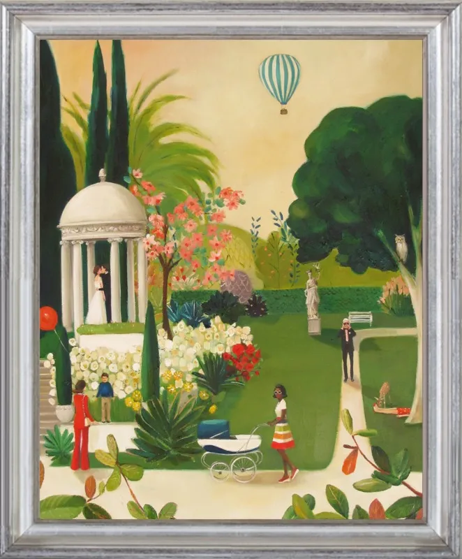 A Fainting in the Botanical Gardens by Janet Hill for Artfully Walls