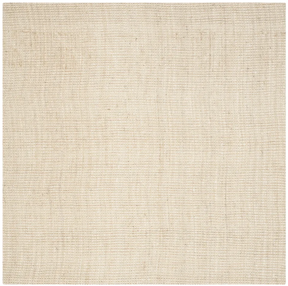 Arlo Home Hand Woven Area Rug, NF730A, Ivory,  5' X 5' Square