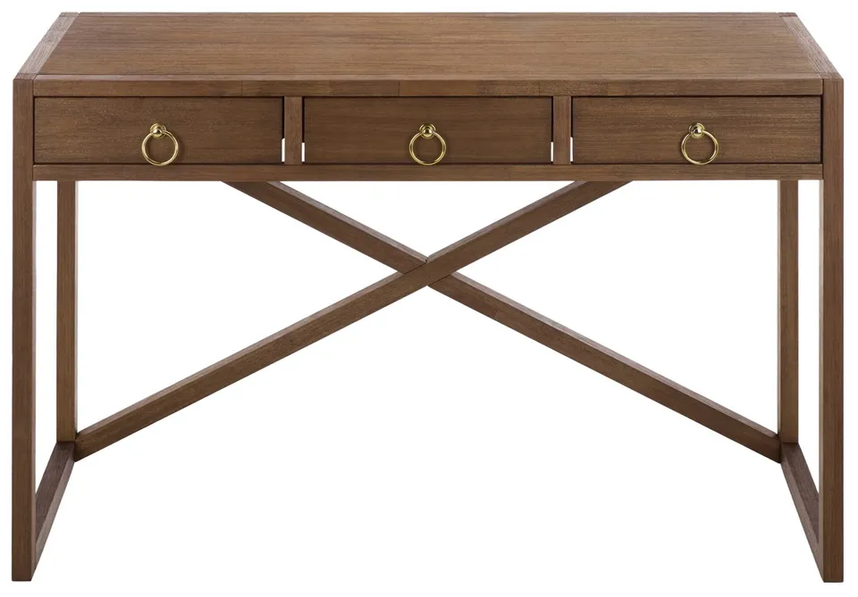 Sadie 3 Drawer Desk - Chocolate
