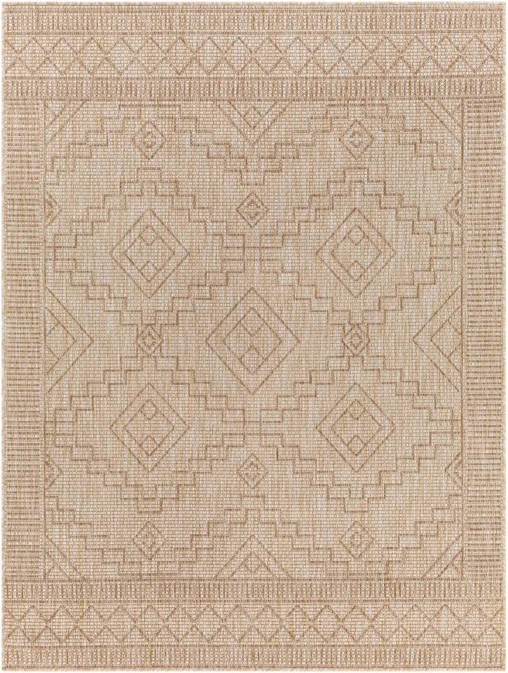 Tuareg Beige Outdoor 5'3" x 7' Machine Woven Rug