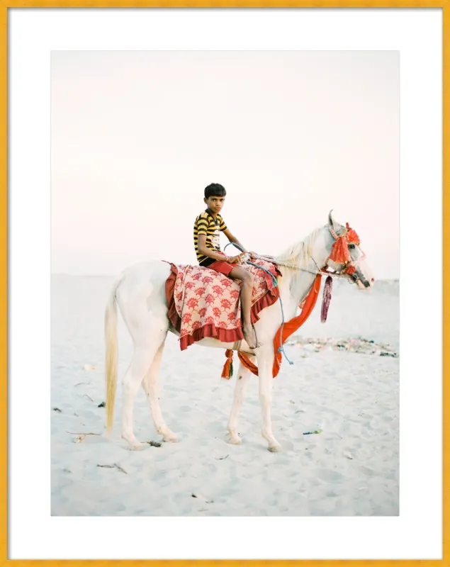 Boy on Horse by Andrew Jacona for Artfully Walls