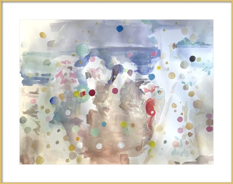 Beach scene (from memory)  by Hannah Dean for Artfully Walls