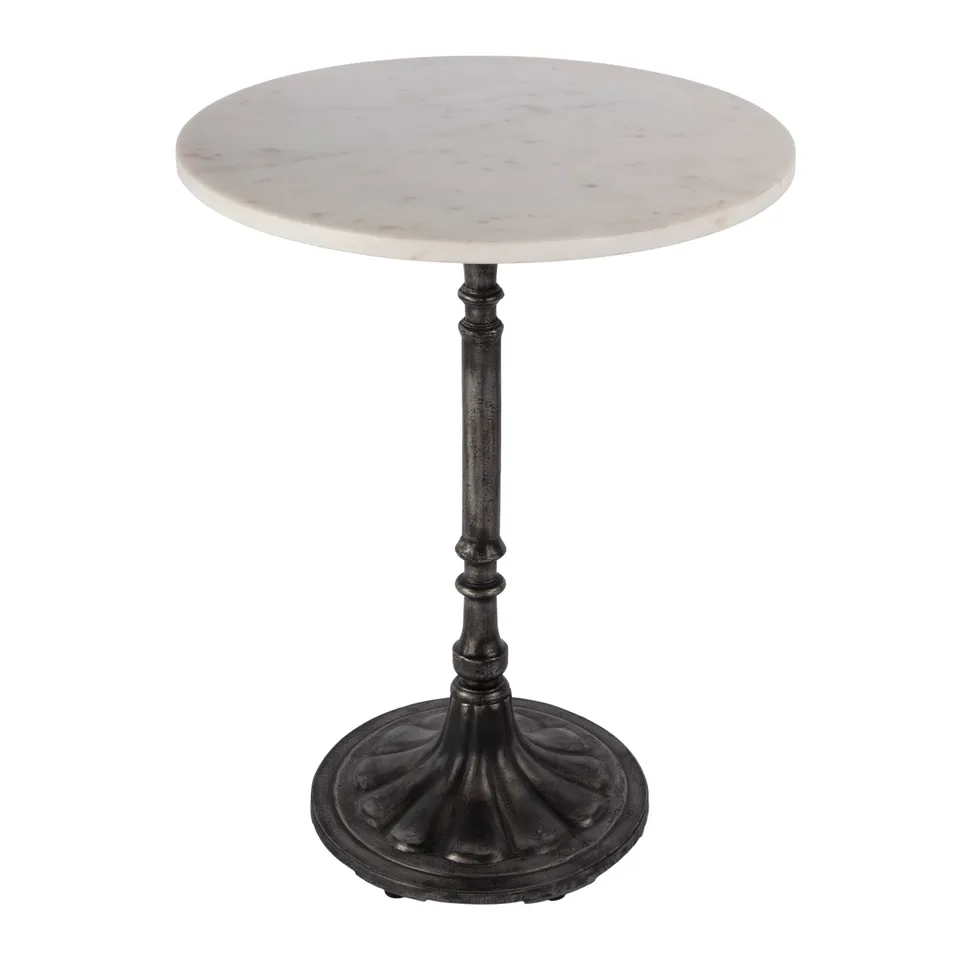 Elio Metal & Marble Side Table