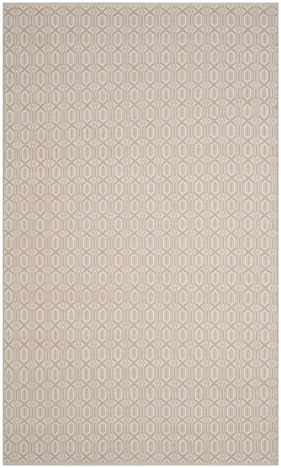 Arlo Home Hand Woven Area Rug, MTK333A, Ivory/Grey,  5' X 8'