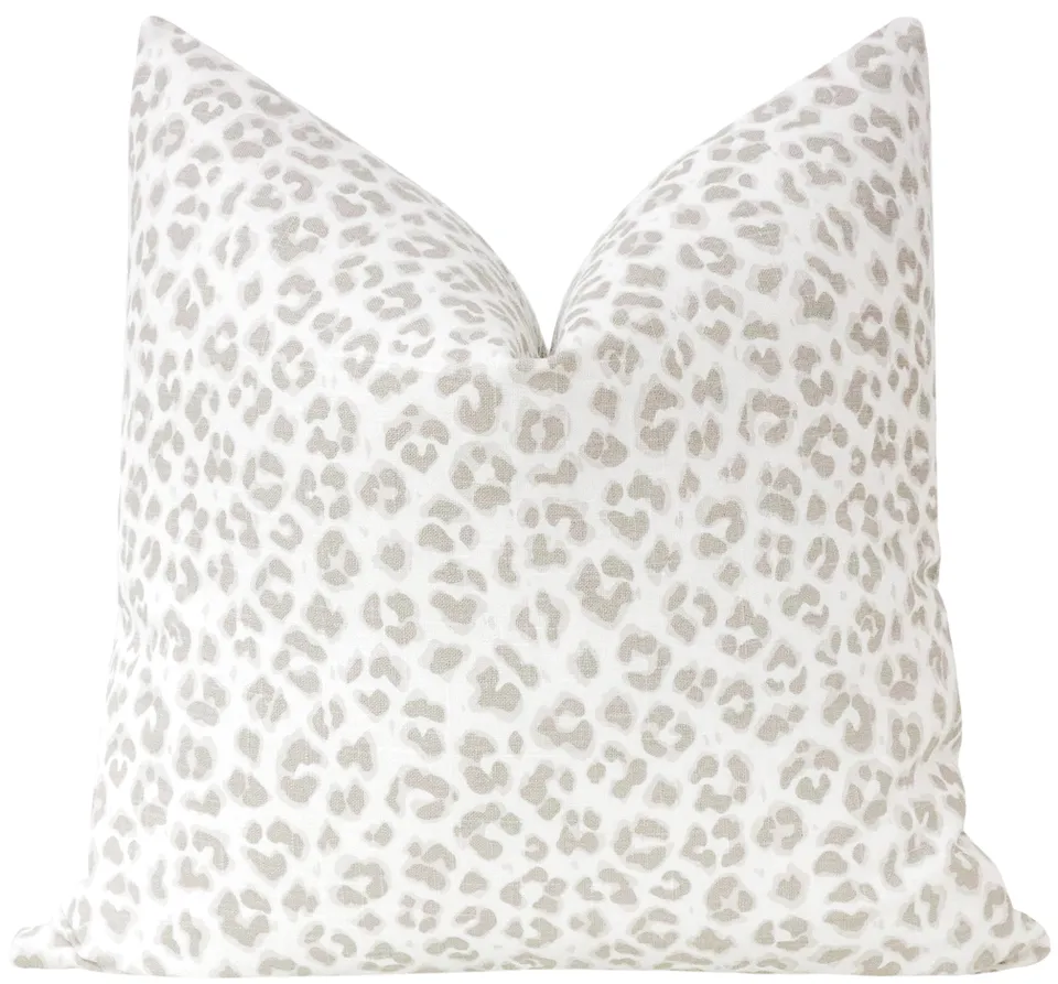 COUGAR LINEN PRINT // STONE - 14" X 36"