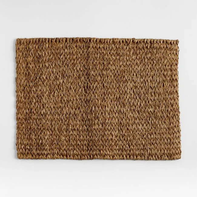 Lanai Rectangular Dark Natural Woven Placemat
