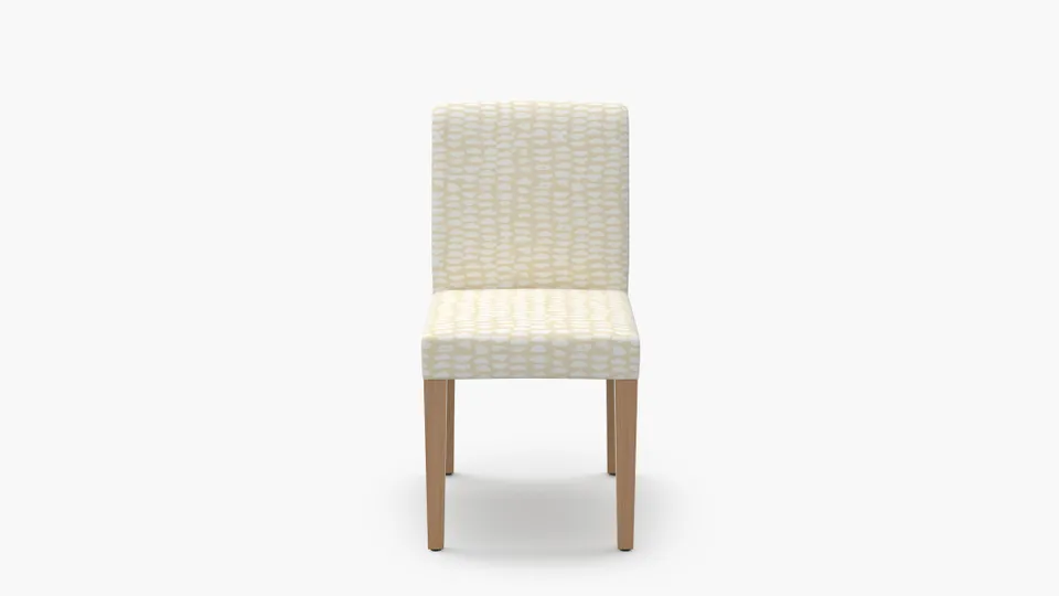Signature Dining Chair, Sand Odalisque, Natural Square Tapered Leg