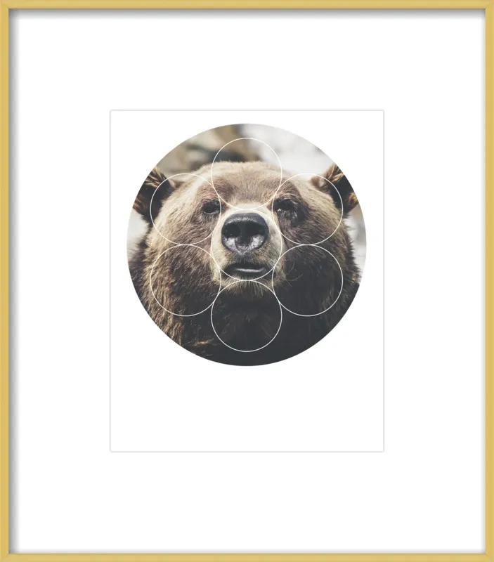 Big Bear Buddy - Geometric Photography by Emiliano Deificus for Artfully Walls