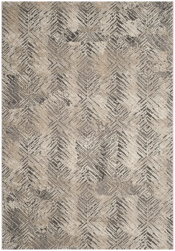 Arlo Home Woven Area Rug, MDW338A, Ivory/Grey,  5' 3" X 7' 6"