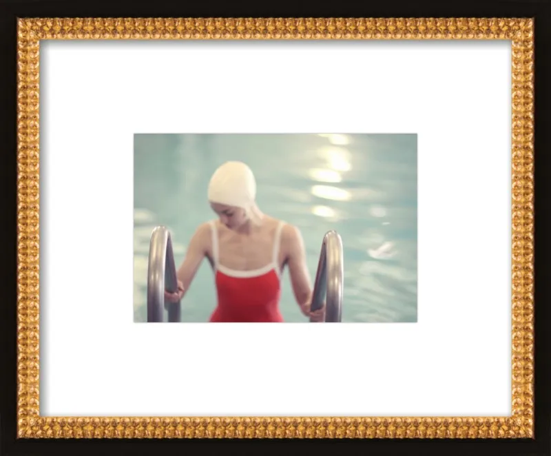 Swimmer in a Red Suit by Lucy Snowe for Artfully Walls