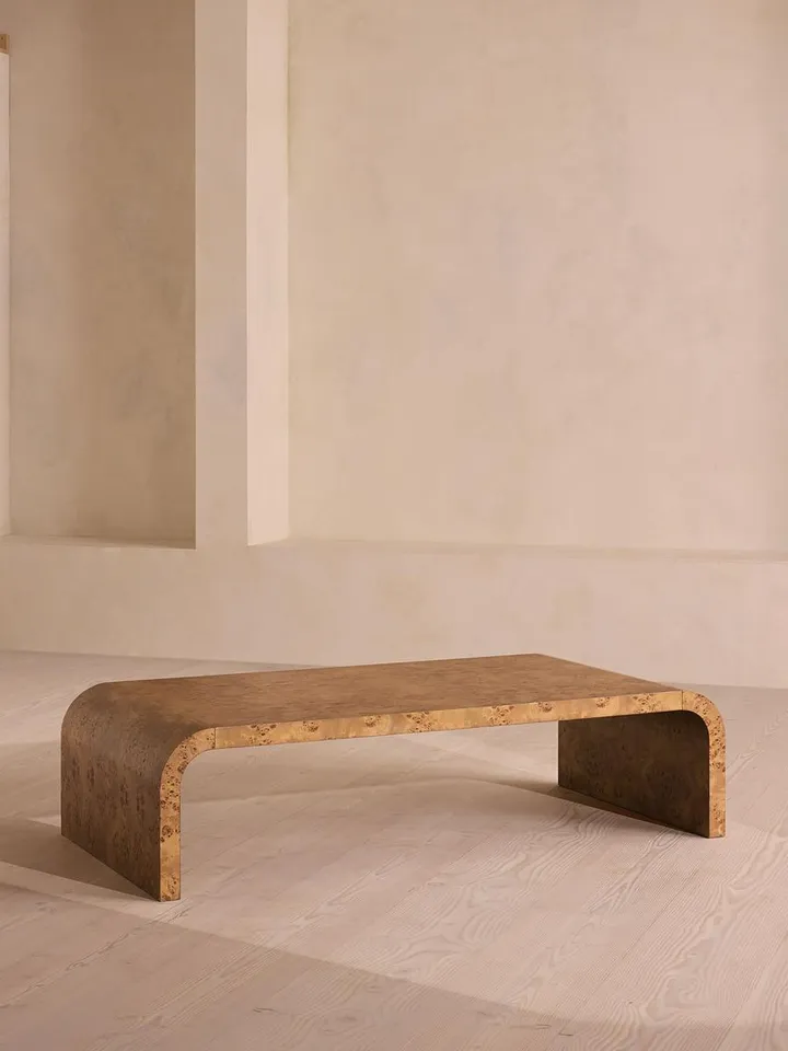 Wallace Coffee Table, Large, Mappa Burl
